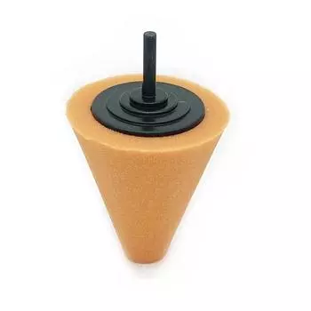 Губка для полировки автомобильных колес, используемая для электрической дрели, 3 дюйма/4 дюйма, полирующий шарик, полирующий конус, губка для полировки ступицы автомобиля оранжевый