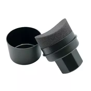 Губка для полировки автомобильных шин, аппликатор для автомобильного воска с крышкой, изогнутая форма, легкая губка для полировки шин, инструменты для чистки шин, щетка для детейлинга чёрный