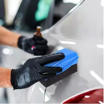 Губка для полировки колес автомобиля, вощение, с крышкой, для мытья шин, салфетка для всасывания воды, губка для полировки шин, инструменты для чистки деталей, щетка красный