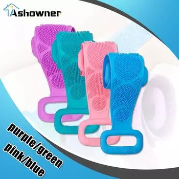 Губка для тела, силиконовые щетки, банные полотенца, скребок для тела, пилинг спины, массажный душ, расширенный скруббер, щетки для очистки кожи CN