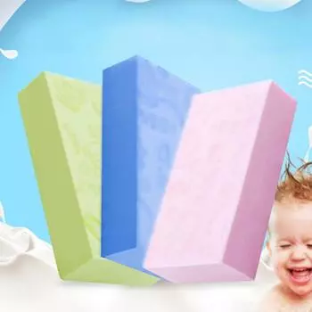 Губка для ванны Детское полотенце для ванны Губка для ванны Грязевая спинка Губка для ванны Щетка для ванны Губка для ванны с героями мультфильмов large синий