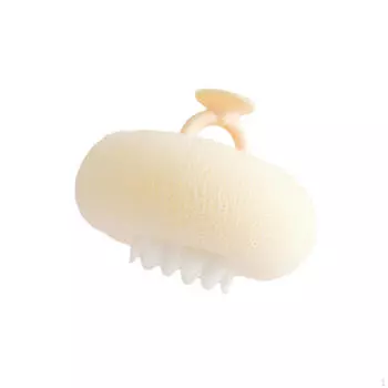 Губка для ванны, губка из люфы, массажный гель для глубокого очищения тела, шарик с присоской Light pink