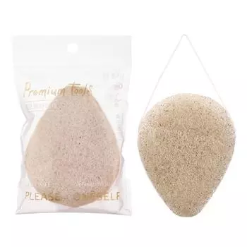 Губка для ванны с каплями воды и семенами грецкого ореха, двухсторонняя отшелушивающая губка для лица, глубокая очистка, для женщин 1pc