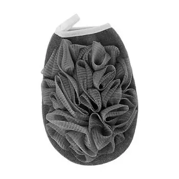 Губка для ванны, ультрамягкая, быстро пенящаяся, двухсторонняя отшелушивающая перчатка из люфы из искусственного шелка для душа для дома синий