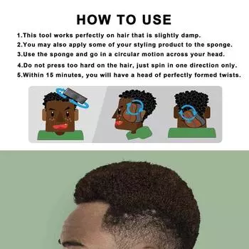 Губка для волос с большими отверстиями, металлическая расческа для волос, двусторонняя губка, афро-гребень для укладки волос синий