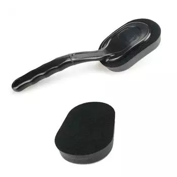 Губка для вощения автомобильных шин, чистящая щетка для мытья, щетка для полировки, щетка с длинной ручкой, шайба для полировки воска, съемная протирка, уход за краской чёрный