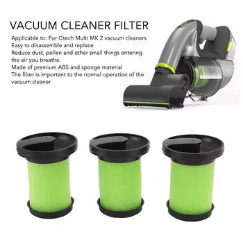 Губка-фильтр для пылесоса с ароматической плоской щеткой, аксессуар для пылесоса для очистки Gtech Multi MK 2