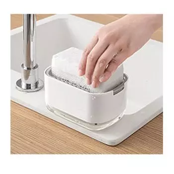 Губка Губка Бутылка моющего средства Губка для кухни Моющее средство Моющее средство Сушилка для рук Пространство Время работы по дому Легко чистить [УСИЛИЯ] Держатель, Держатель,