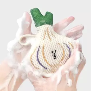 Губка мультфильм очищающее средство для лица щетка чеснок уход за кожей инструмент очищающая щетка для женщин Style A