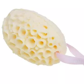Губка Полностью натуральная сотовая губка для удаления омертвевшей кожи жёлтый