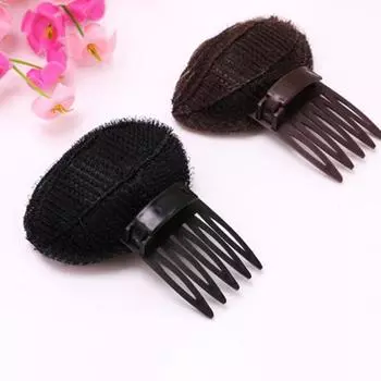 Губка-расческа, самоклеящаяся многоцелевая пластиковая парикмахерская голова, идеальная подушка для волос чёрный