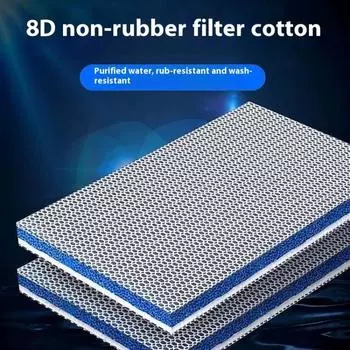 Губка с активированным углем для аквариумного фильтра, губка для обновления среды, скиммер для аквариума, фильтр для пруда с кои, аксессуары для губки 50X11X2CM