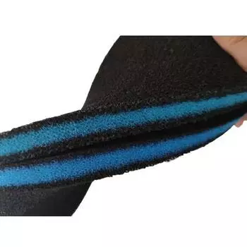 Губка с активированным углем для аквариумного фильтра, губка для обновления среды, скиммер для аквариума, фильтр для пруда с кои, аксессуары для губки 50X11X2CM