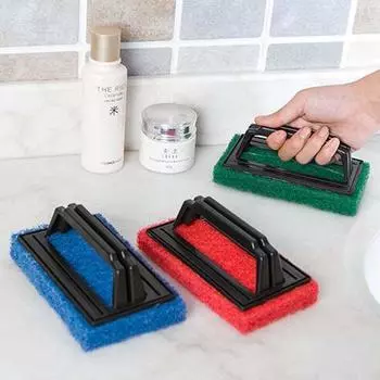 Губка с ручкой, щетки для чистки, средство для чистки керамической плитки, стеклоочиститель, губка, щетка для ванны, кухонные принадлежности зелёный