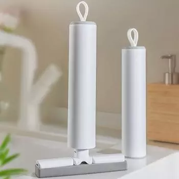 Губка, впитывающая ручная мини-швабра, резиновая швабра для кухни, без рук, швабра для раковины, стола, швабра Free Size белый