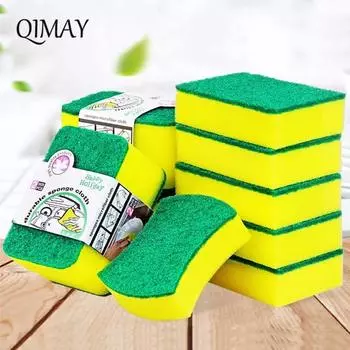 Губка высокой плотности, кухонные чистящие средства, стиральные полотенца, тряпки, губка, губка, салфетка для чистки посуды из микрофибры, 3 типа