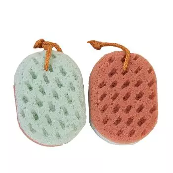 Губки для ванной Отшелушивающие Удаляющие Губки Скрубберы Сетчатые Дышащие Чистящие Увлажняющие Санитарные Косметические Средства Для Стирки