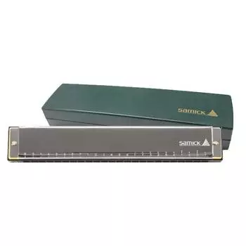 Губная гармоника Samick Instrument Tremolo STH-24MN/M, Серебро, Корейские игрушки