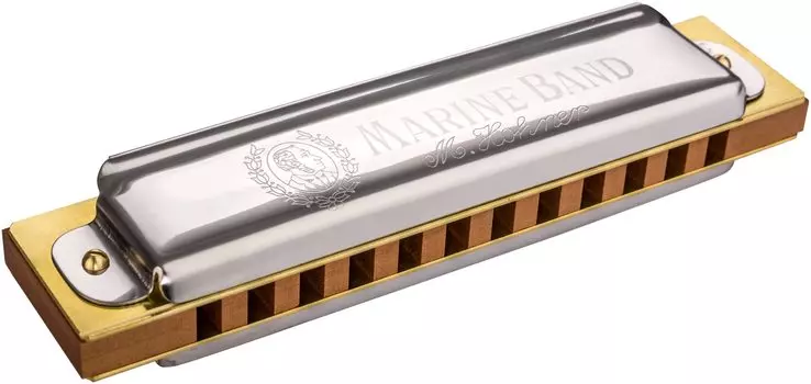 Губная гармошка HOHNER Marine Band 36424 Low-C с 12 отверстиями
