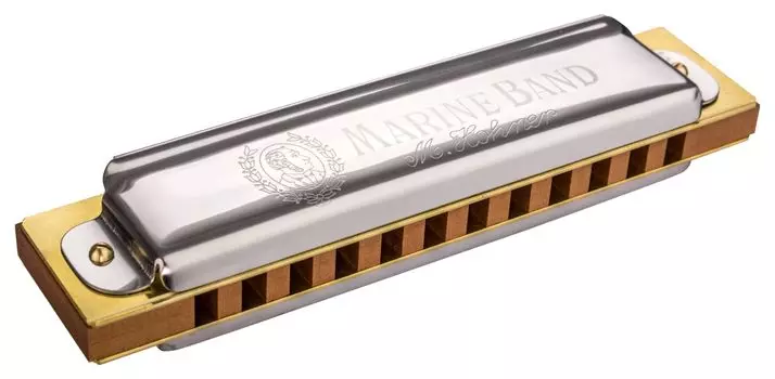 Губная гармошка HOHNER Marine Band G с 12 отверстиями 364/24
