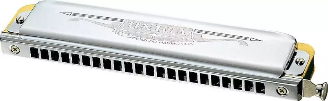 Губная гармошка хроматическая TOMBO 22 отверстия раздвижного типа Unica 1244G