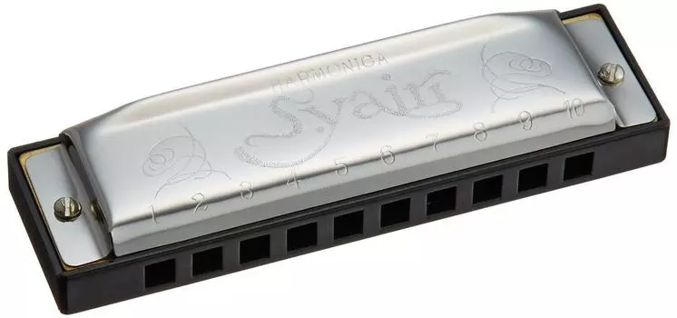 Губная гармошка S.Yairi (С Яири) Ключ G SYH-20 серебряный