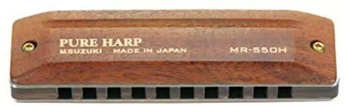 Губная гармошка SUZUKI PURE HARP A key MR-550H с 10 отверстиями