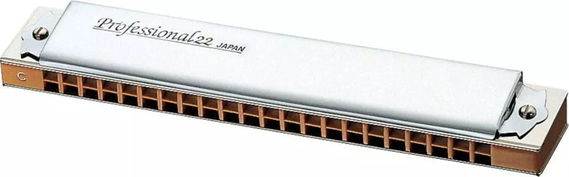 Губная гармошка TOMBO с двумя нотами профессиональная 22 1722Am серебряный