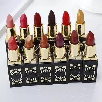 Губная помада для макияжа с металлическим отливом, косметическая 4