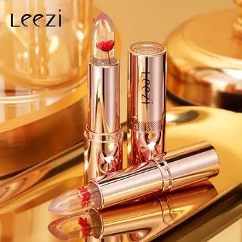 Губная помада Leezi Flower Warm Change Petal Lipstick с цветочной помадой поставляется со светом для увлажнения и осветления линий губ 01