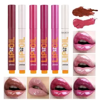 Губная помада Масло для губ Увлажняющий твердый блеск для губ Зеркальное стекло Глазурь для губ Увлажняющая помада Твердый водный блеск Блеск для губ