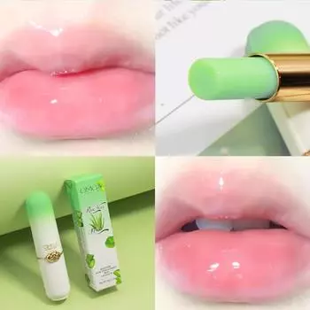 Губная помада, меняющая цвет с алоэ, красная, питательная, увлажняющая G8006-1