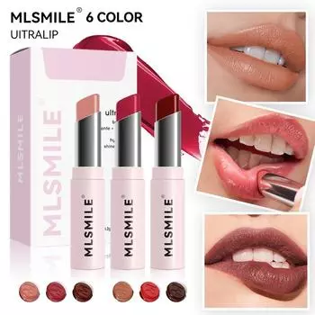 Губная помада MLSMILE Powder Tube, долговечная увлажняющая помада, белая и легко окрашиваемая губная помада, красный костюм A