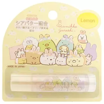 Губная помада Santan Sumikko Gurashi с ароматом лимона (Бальзам для губ)