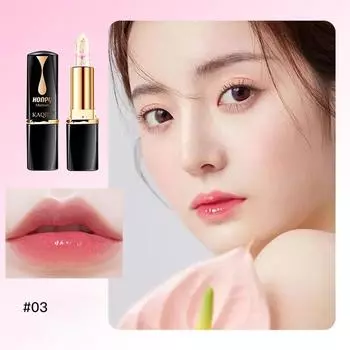 Губная помада-желе, меняющая цвет помады с золотой фольгой, увлажняющая и нелипкая, бальзам для губ, предотвращающий высыхание и изменение температуры