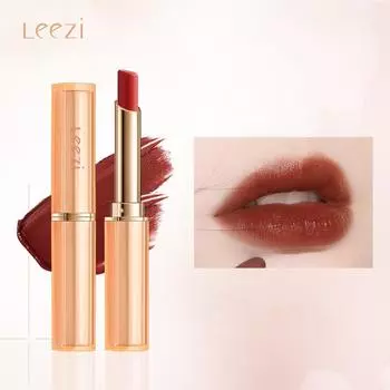 Губные помады Leezi Small Fine Velvet Soft Mist Lipsticks — это легкие и не оставляющие пятен помады, которые сохраняют цвет и не опадают легко. 01