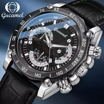 GUCAMEL Новые часы Электронные часы Часы-календарь Наручные часы
