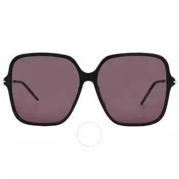 Gucci Фиолетовые спортивные женские солнцезащитные очки GG1267SA 003 60