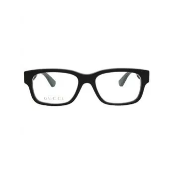 Gucci квадратные ацетатные оправы для очков черные многоцветные прозрачные One Size