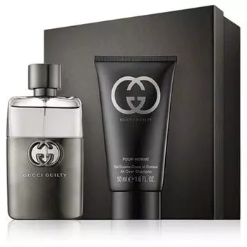 Gucci Набор Guilty pour Homme: Туалетная вода + Гель-шампунь для тела и волос
