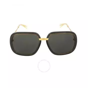 Gucci Серые квадратные женские солнцезащитные очки GG0905S 001 60