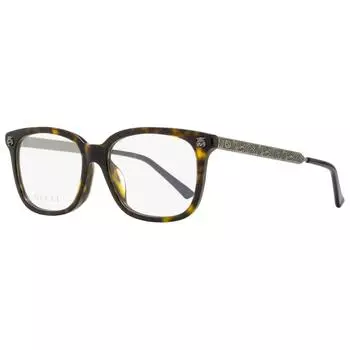 Gucci Женские альтернативные очки GG0218OA 002 Гавана античное золото 53 мм 002