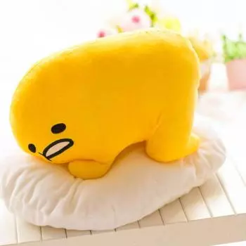 Gudetama Cute Lying Lazy Egg Motchiri 15 Plush Toy Stuffed Cushion Pillow Kneel