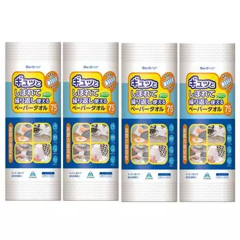 Gudina Моющиеся и многоразовые бумажные полотенца 75 отрезов 4 шт. Кухонная бумага Моющиеся и многоразовые