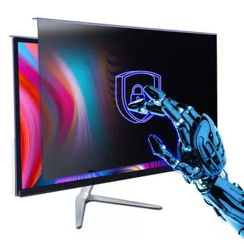 GUDTEKE 27-дюймовая защитная пленка для монитора ПК, совместимая с навесным защитным экраном для широкоэкранного компьютера с широким соотношением высоты, синяя