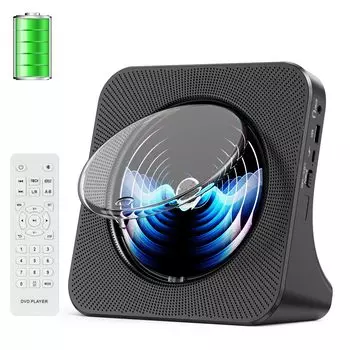 Gueray CD Настольный Bluetooth 4000 мАч Перезаряжаемый Двойной CD Совместимый с Повтором CD Музыка PSE Японское Руководство по эксплуатации Черный Плеер, Тип,