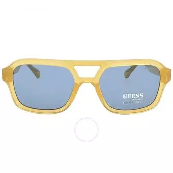 Guess синие квадратные солнцезащитные очки унисекс GU8259 39V 53