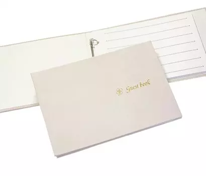 Guest book Binder style be filled in for 90 Wedding Exhibition Recital Guest list recording Luna (can people)