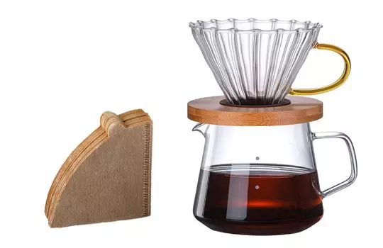 Gugrida 400 мл 600 мл Кофейный сервер капельный Кофейный сервер ручной капельный Кофейный сервер термостойкий