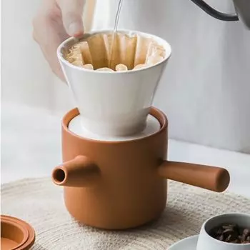 Gugrida 400 мл кофейный сервиз капельный кофейный сервиз ручной капельный кофейник керамический кофейник ручной капельный кофейник набор цветная коробка упаковка